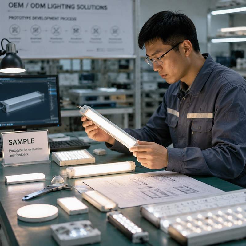 Custom LED Lighting process - Sampling