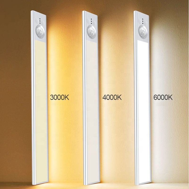 Smart Motion Sensor Cabinet LED Light - Magnetic Rechargeable Under Cabinet Lighting for Wardrobe & Kitchen