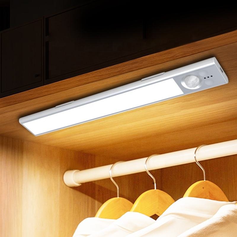 Smart Motion Sensor Cabinet LED Light - Magnetic Rechargeable Under Cabinet Lighting for Wardrobe & Kitchen