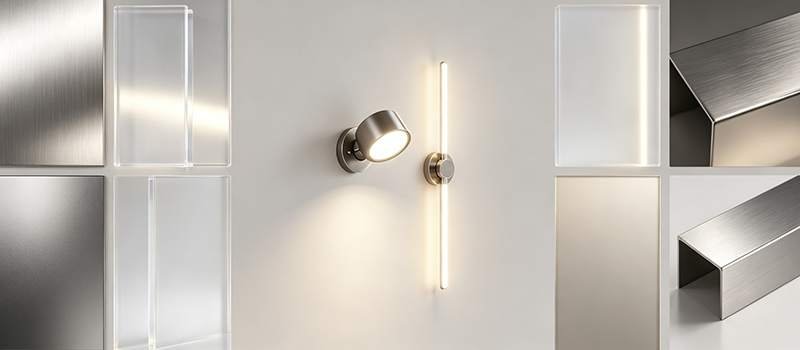custom led wall light - material