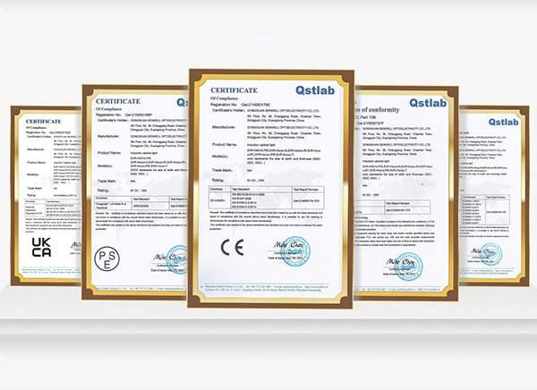 custom under cabinet led lighting - certification