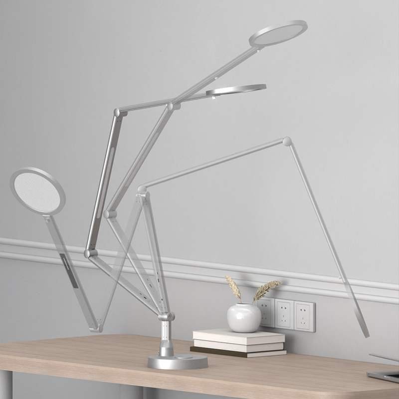 Smart 270° Foldable Robotic Arm LED Desk Lamp - Sensor Control LED Working Lamp With Charging Ports - Image 4