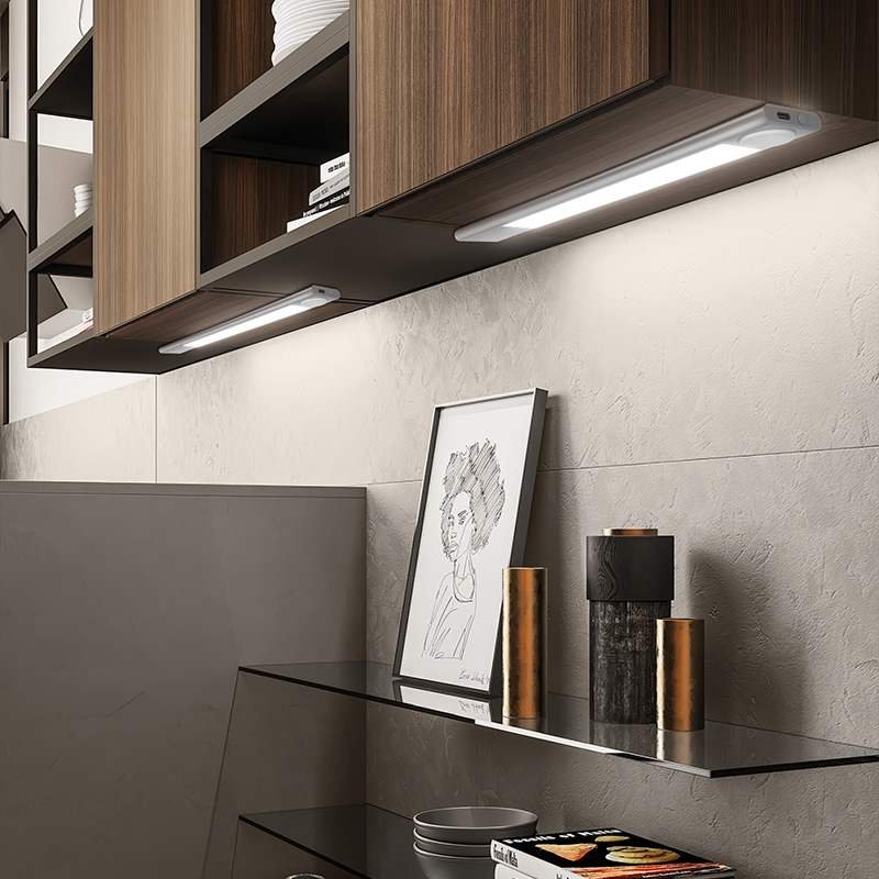 Battery Operated Under Cabinet LED Lights Microwave Motion Sensor