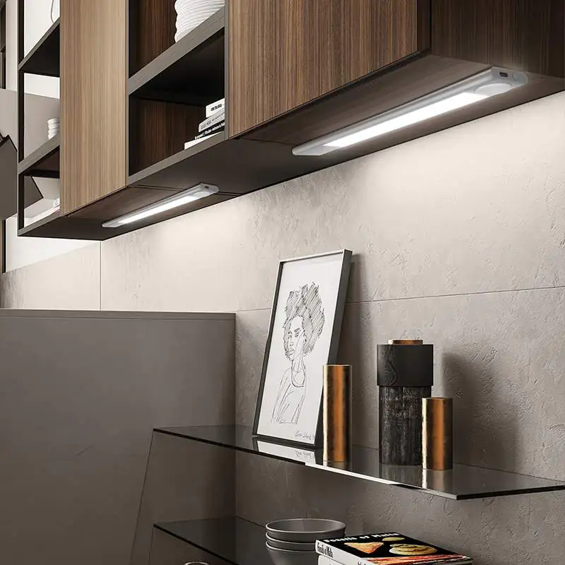 Battery Operated Under Cabinet LED Lights Microwave Motion Sensor
