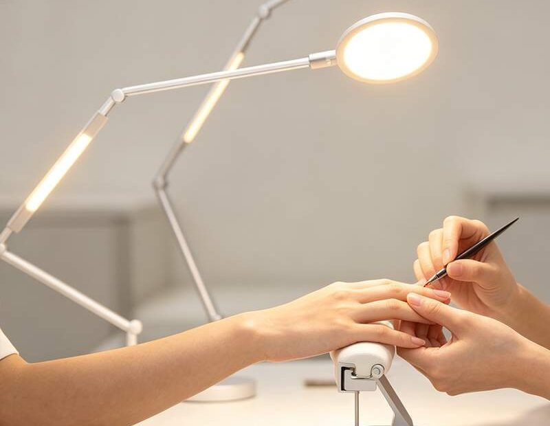slim led lamp for nail tables