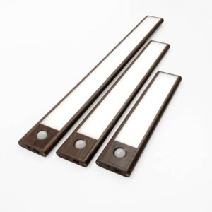 Battery Operated Under Cabinet LED Lights Walnut Wood Grain