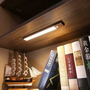 Battery Operated Under Cabinet LED Lights Walnut Wood Grain