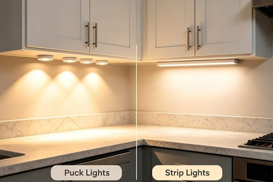 puck light vs strip light