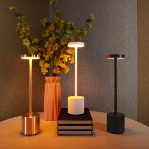 Wireless Rechargeable Metal Table Lamp