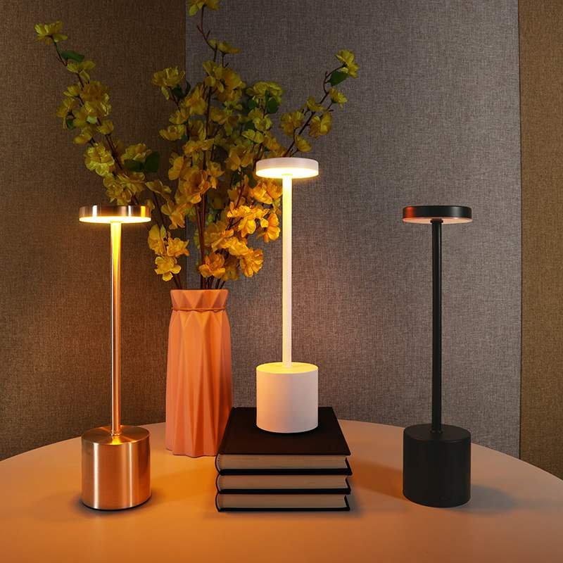 Wireless Rechargeable Metal Table Lamp