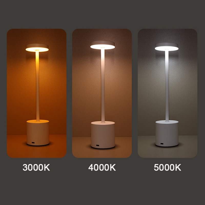 Wireless Rechargeable Metal Table Lamp