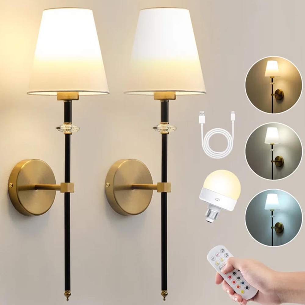 battery led wall light