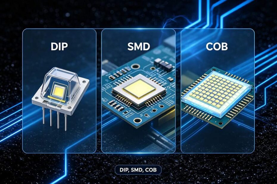 three type of led lights