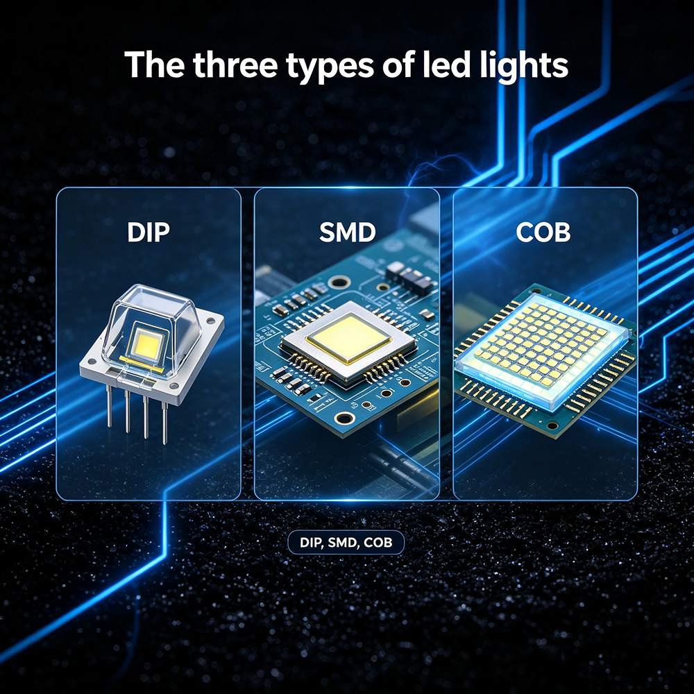 three type of led lights