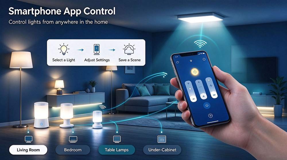 smart lighting control-app control