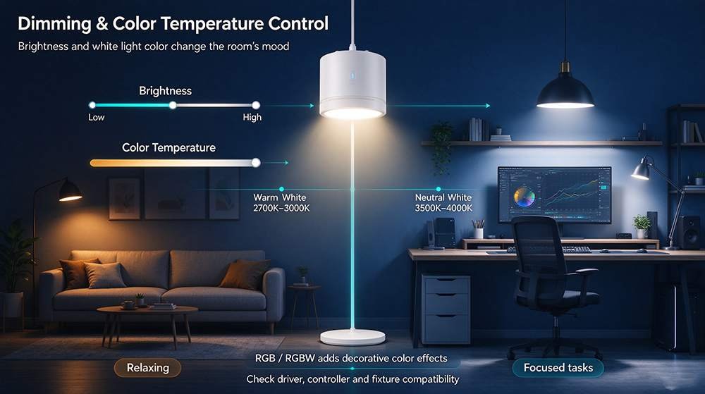 smart lighting control-color temperature
