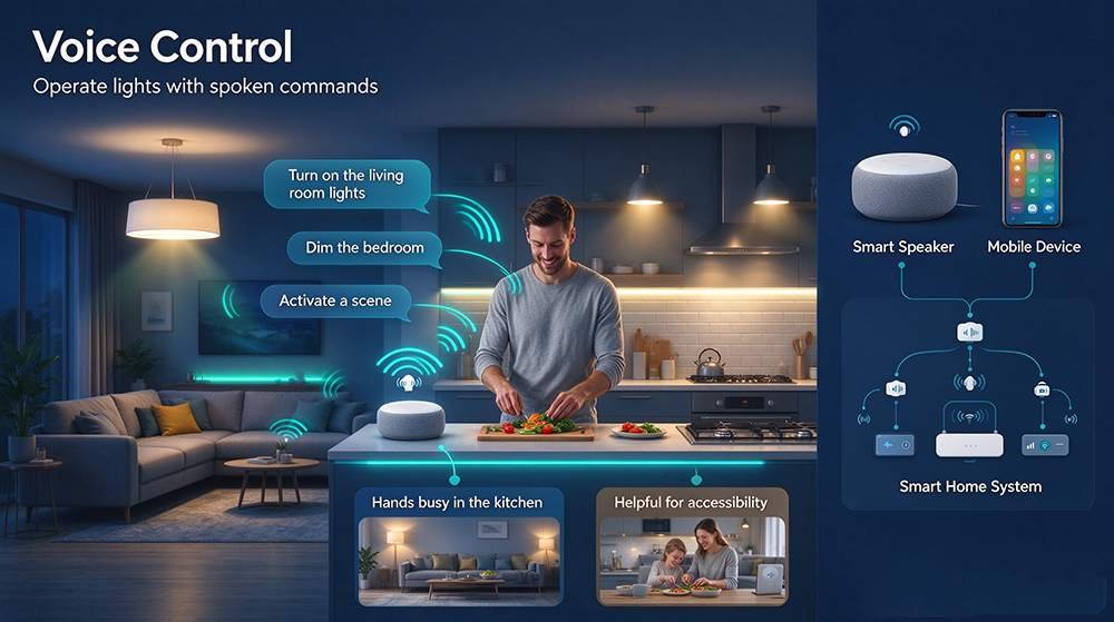 smart lighting control-voice control