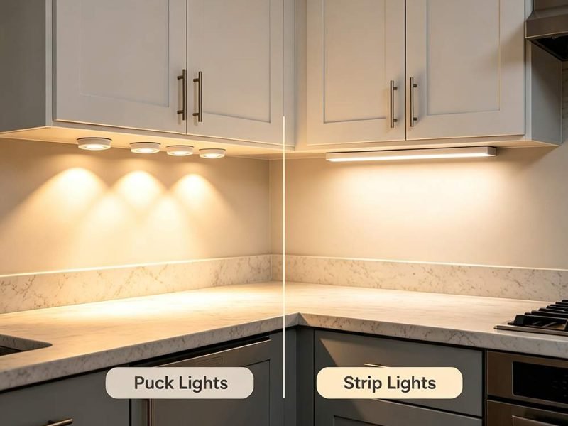 puck light vs strip light