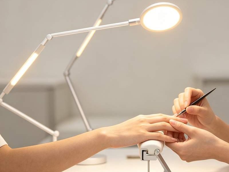 slim led lamp for nail tables